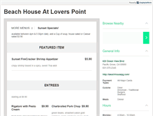 Tablet Screenshot of beachhousepg.com